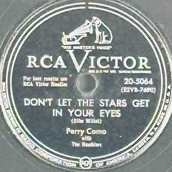 Perry Como Dont Let The Stars Get In Your Eyes / Lies 20-5064 RCA Victor 78 RPM - Picture 2 of 4